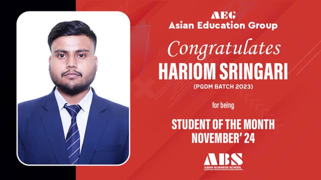 Student Of The Month Nov 2024