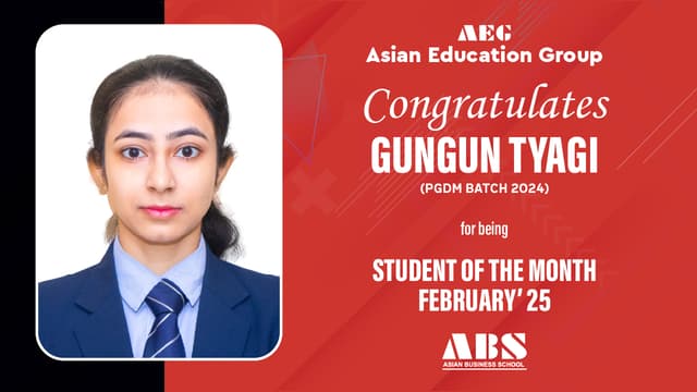 Student Of The Month Batch 2024 | Feb 2025