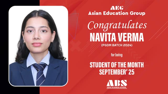 Student Of The Month Batch 2024 | Sept 2025